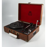 Gira-discos attache vintage da GPO de cor castanha