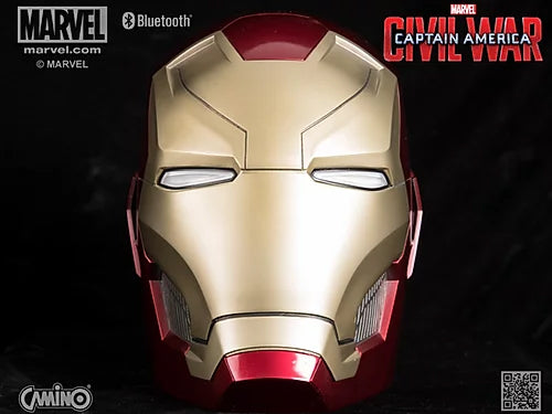 coluna de som Iron Man tamanho real Marvel Captain America
