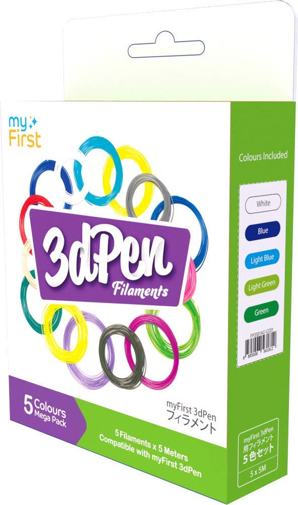 Filamentos para Caneta 3D - MyFirst Mega Pack de 5 cores
