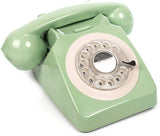 telefone fixo retro verde GPO 746 Rotary Rotary Dial Phone