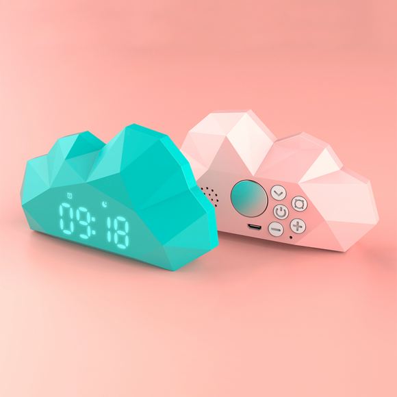 Despertador Relógio Mini Cloudy (Azul e Rosa)